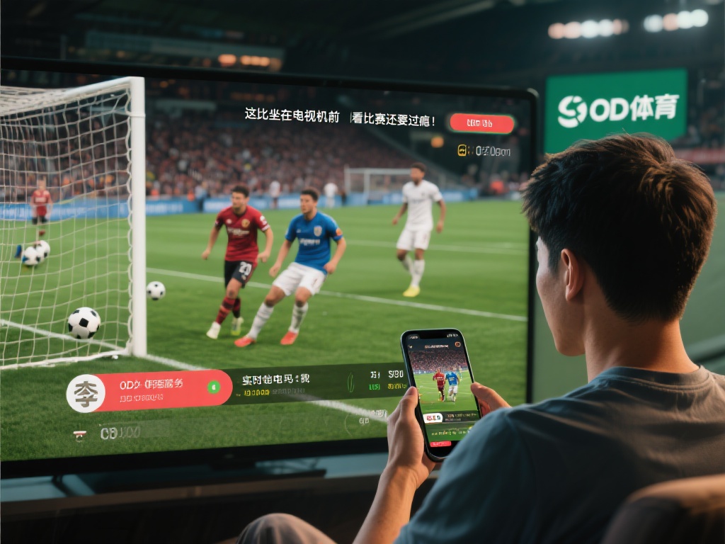 以最近的一场足球比赛为例，小李通过OD体育观看了他